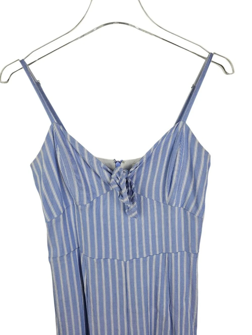 J. Crew #L6969 Striped Tie-Front Cropped Romper